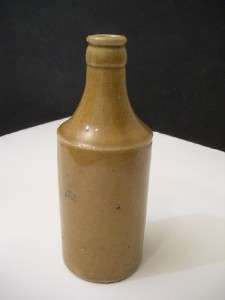 1800s Antique Ellis & Son Ginger Beer Stoneware Pottery Bottle  