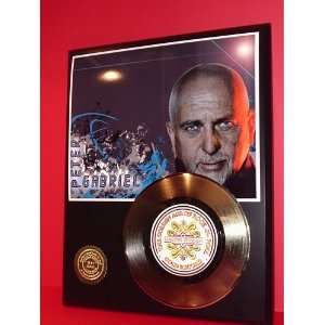 Peter Gabriel 24kt Gold Record LTD Edition Display ***FREE PRIORITY 
