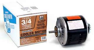   HP 115 Volt 1 Speed Evaporative Swamp Cooler Motor 026529220507  