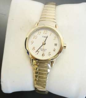 Timex Womens T20081 Easy Reader Gold Tone Expansion Band Watch  
