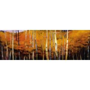 Robert Striffolino 36W by 18H  October Treescape CANVAS Edge #1 3 