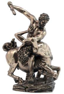   ! Large Hercules and Nessus Bronze Greek Mythology Sculpture Figurine