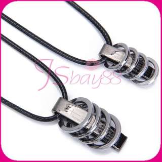   Rings Pendant Lovers Party Jewelry Birthday Xmas Gift Black  