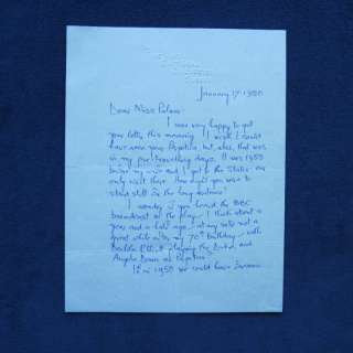 LETTER SIGNED by CHRISTOPHER FRY to LILLI PALMER  