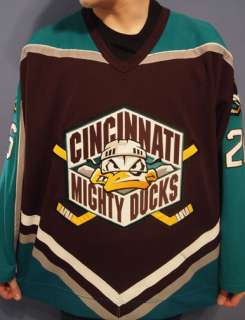 Josh Gratton GAME WORN Cincinnati Mighty Ducks Jersey  