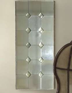 MODERN XL Divided Light FLOOR MIRROR Leaner/Wall Windowpane Silver 
