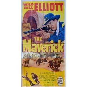  The Maverick Poster 20x40 Bill Elliott (as Wild Bill Elliott 