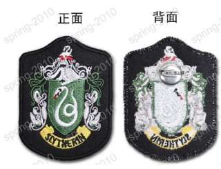 New Harry Potter Slytherin Crest Iron On Badge Patch with nice 