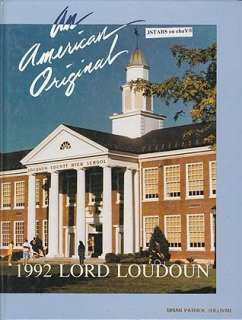1992 LOUDOUN COUNTY HIGH SCHOOL YEARBOOK, LEESBURG, VA  
