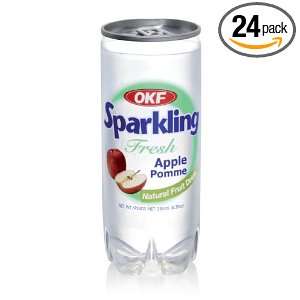 OKF Sparkling Fruit Drink, Apple, 8.3 Ounce Cans (Pack of 24)