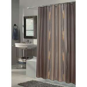   Extra Long Printed Fabric Shower Curtain, 70 Inch by 84 Inch: Home