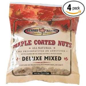 Dennis Farm Maple Mixed Nuts, 4 Ounce (Pack of 4)  Grocery 