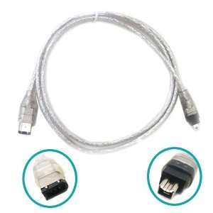  6 to 4 pin FireWire DV Cable For IEEE 1394 PC MAC DV 6 For 