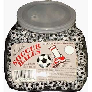 Chocolate Foil Soccer Balls 240 Ct Jar  Grocery & Gourmet 