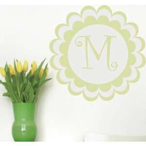 Bloomster Monogram Wall Decal Size 46 H, Color Cranberry, Emailed 