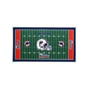    NFL Miami Dolphins XL Football Field Mat