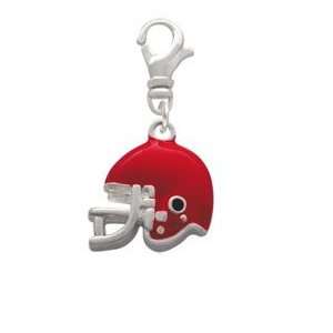  Small Red Football Helmet Clip On Charm: Arts, Crafts 