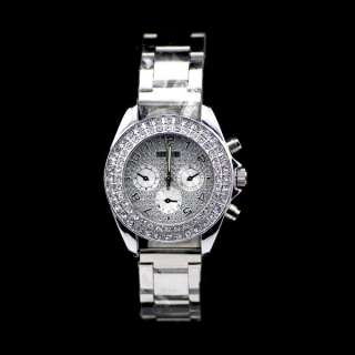 Brand New Japan Movement Women Lady Stainless Steel Silver Dial Wrist 