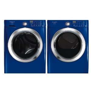  Frigidaire Affinity Blue Front Load Washer & Gas Dryer 