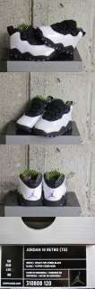 Nike Air Jordan 10 Retro TD Toddler White Black Purple Sz 9 new 310808 