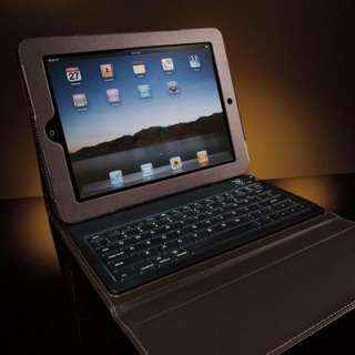 Brookstone Bluetooth iPad Keyboard Portfolio Chocolate  