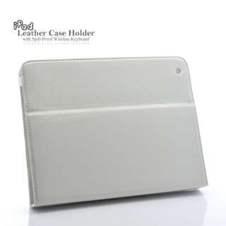   Case with Spill Proof Wireless Keyboard for iPad 2 (White)  