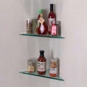 Triangle Corner Glass Shelf 