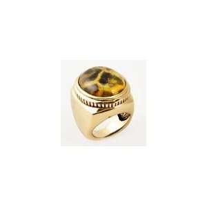  Barse Bronze Lepard Animal Print Ring, 8 Jewelry