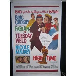  Bing Crosby original poster High Time 1960: Home & Kitchen