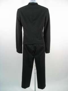 HELMUT LANG Blk White Wool Jacket Cropped Pants Suit 0  