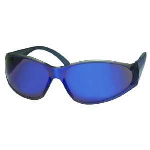  ERB 15404 Boas Safety Glasses, Blue Frame with Silver 