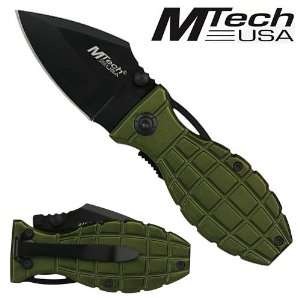  M Tech Folding Knife Grenade Green