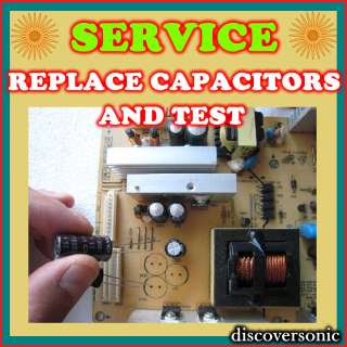 REPAIR Samsung LCD TV LNT4042HX , Replace capacitors Testing Service 