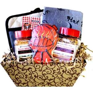 Summertime Fathers Day BBQ Seasoning Grill Gourmet Gift Basket 