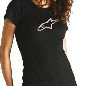  Alpinestars Womens Couture Skinny T Shirt   Large/Black 
