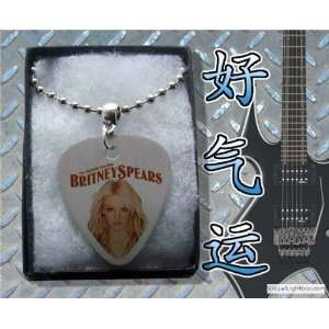  Britney Spears Metal Guitar Pick Necklace Boxed Music 
