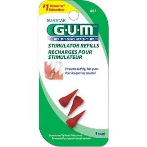 GUM Stimulator Refills  3ct (Quantity of 5)