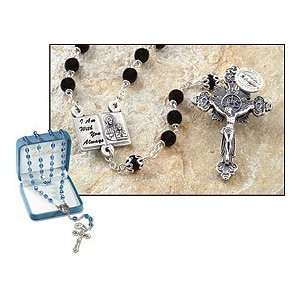 Gifts of Faith Milagros Ave Maria Collection Catholic Rosary 6mm Glass 