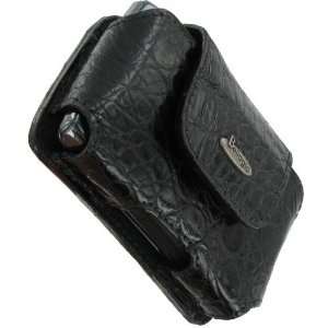  Designer Caiman Leather Lateral BlackBerry Torch Case 