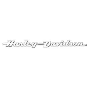  Harley Davidson® White Script Windshield Decal. 5 x 38 