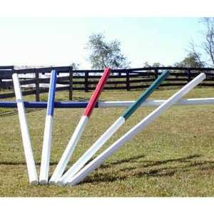   & Half Colored 10ft Rails/Poles Wood Horse Jumps