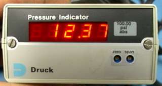 Druck Pressure Indicator DPI 260 with transducer 100psi  