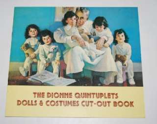 Vintage Dionne Quintuplets Dolls & Costumes Cut Out Book Paper Dolls 