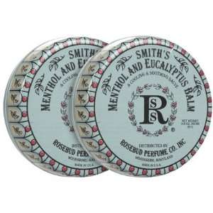 Rosebud Perfume Co. Lip Balm Menthol Eucalyptus, 2 ct (Quantity of 3)