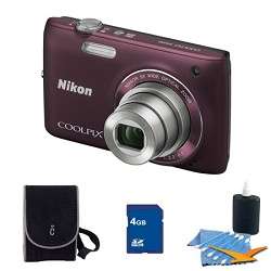 Includes camera, 4 GB memory card, camera carrying case, and cleaning 