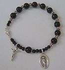 Sterling silver Mens Tigers Eye rosary bracelet items in Crystal Joy 