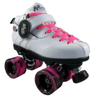   with Pink BLK Wheels & Pink Laces Mens Womens Kids Speed Skates  