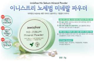 Innisfree] No sebum mineral powder 5g Loose Powder Oil Control Korean 