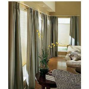  Supreme Thermal Pinch Pleated Drapes 50x84 moss green 