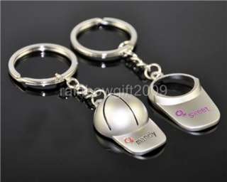 Pair Of Lovers Couple Keychain Ring Baseball cap  